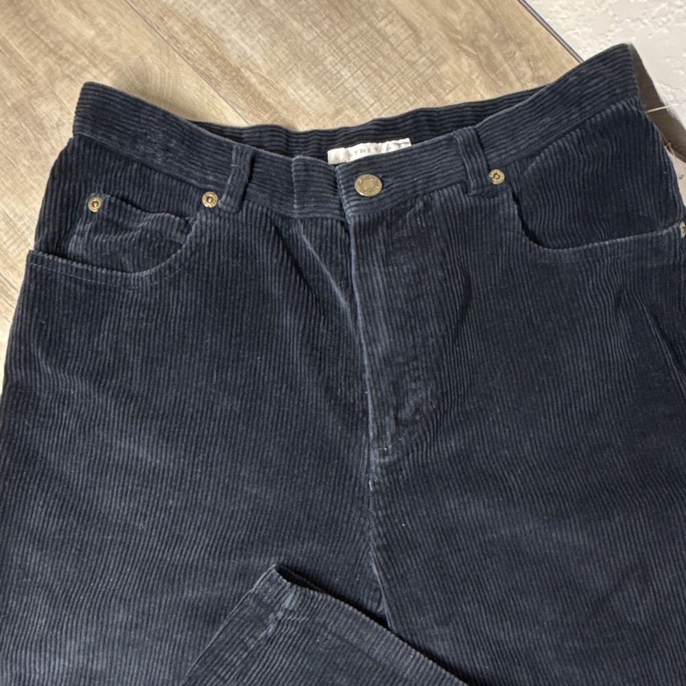 Jones New York Sport Women's Size 6 Black Corduroy Pants Stretch Straight Leg